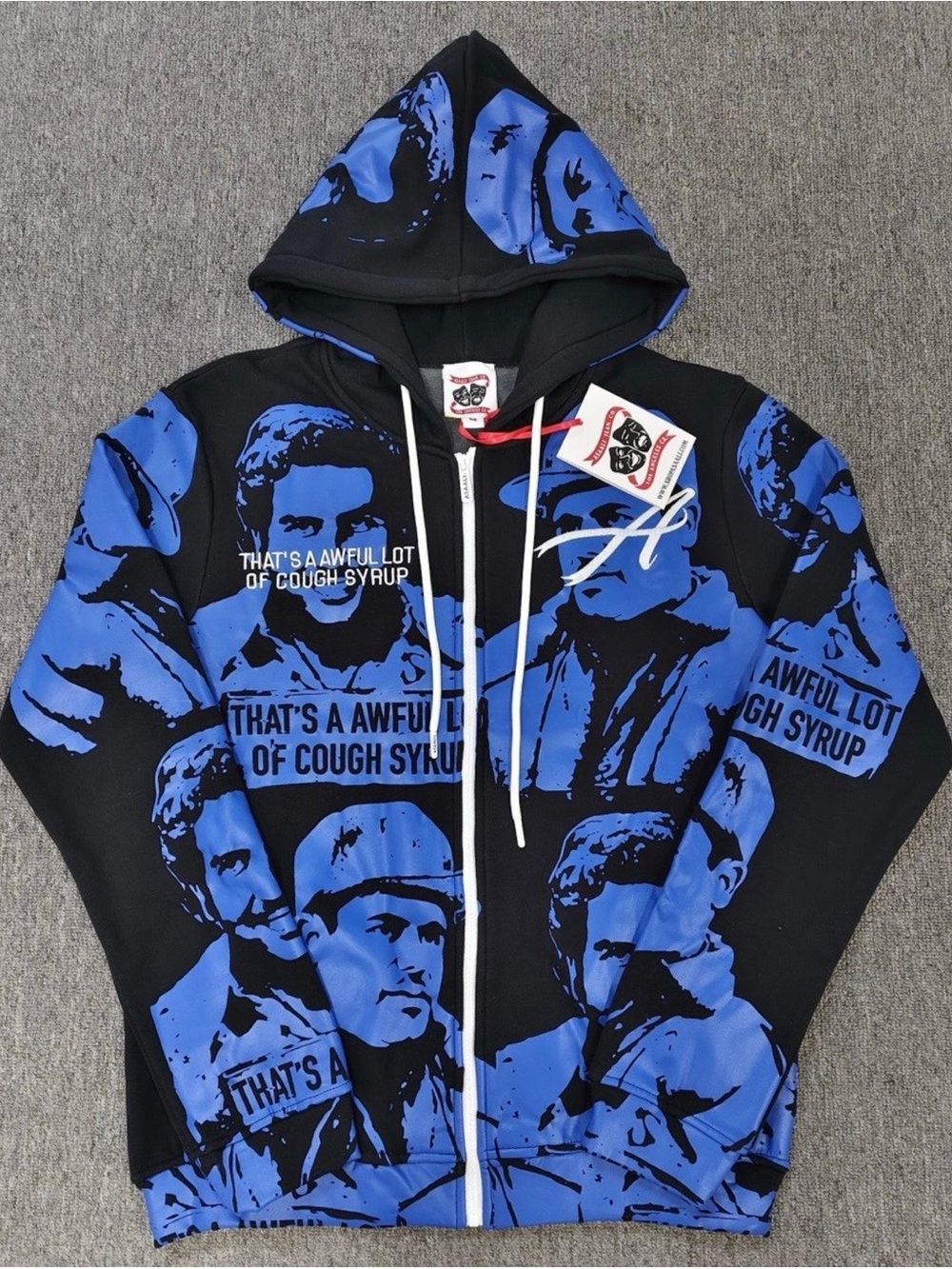 Asaali blue cartel hoodie